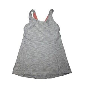 LULULEMON STASH N' RUN TANK WSNB/LIGHT CORAL SIZE 8